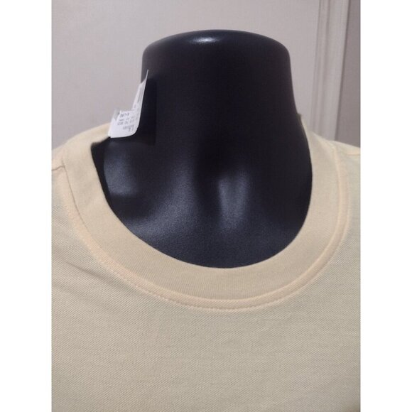 New Van Heusen Mens XL Yellow Micro Pique Short Sleeve T-Shirt Cotton NWT - Picture 5 of 9